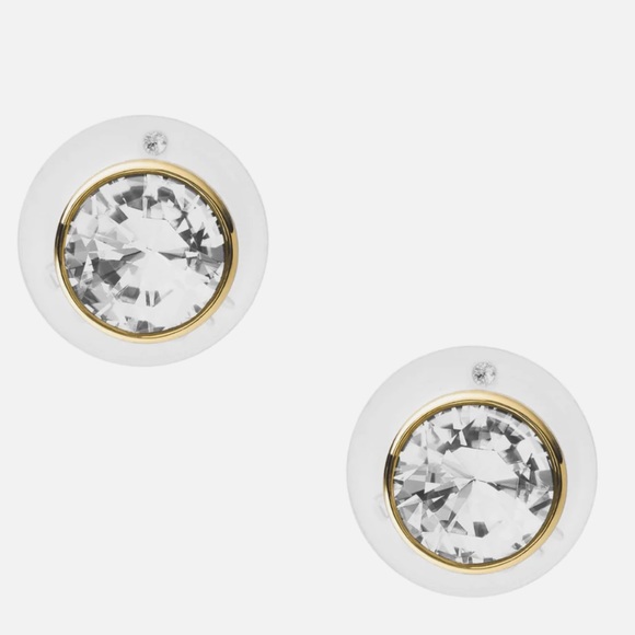 Gold tone stud earrings - Picture 2 of 4